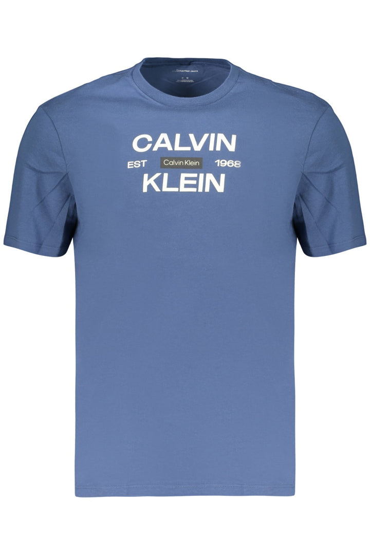 CALVIN KLEIN T-SHIRT MANICHE CORTE UOMO BLU