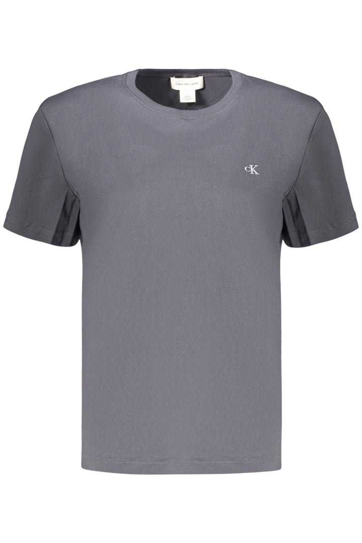 CALVIN KLEIN T-SHIRT MANICHE CORTE DONNA GRIGIO