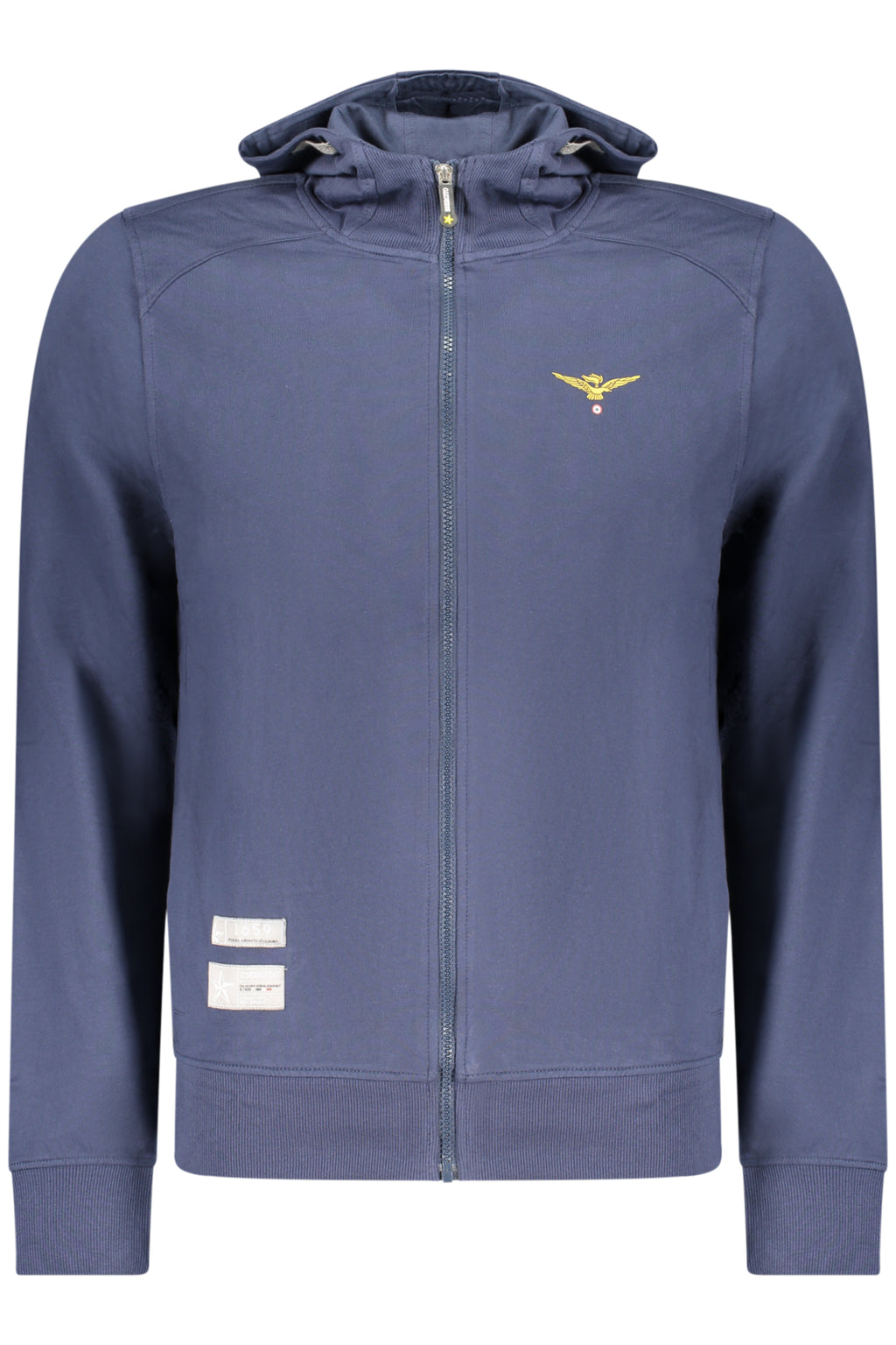 ACCADEMIA MILITARE FELPA CON ZIP UOMO BLU