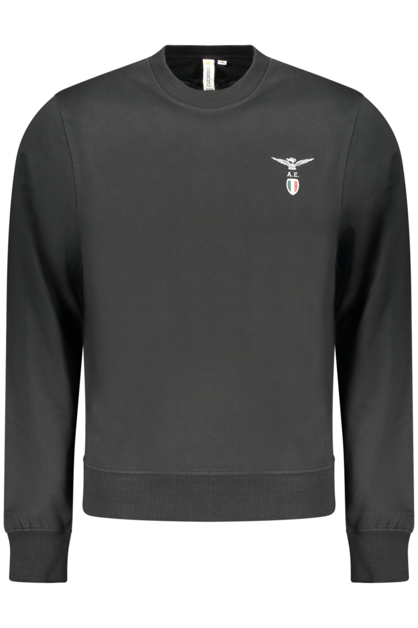 ACCADEMIA MILITARE FELPA SENZA ZIP UOMO NERO
