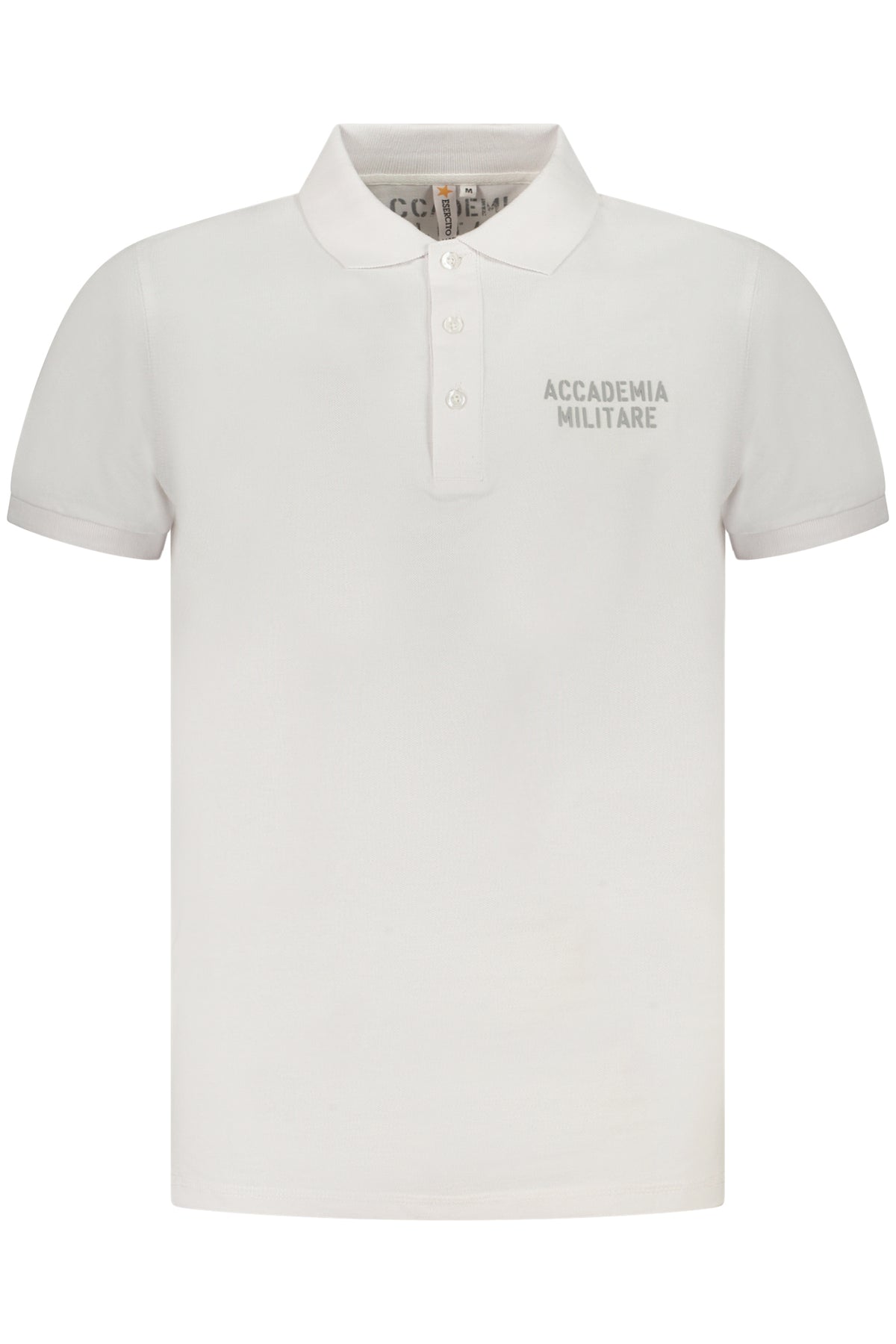 ACCADEMIA MILITARE POLO MANICHE CORTE UOMO BIANCO