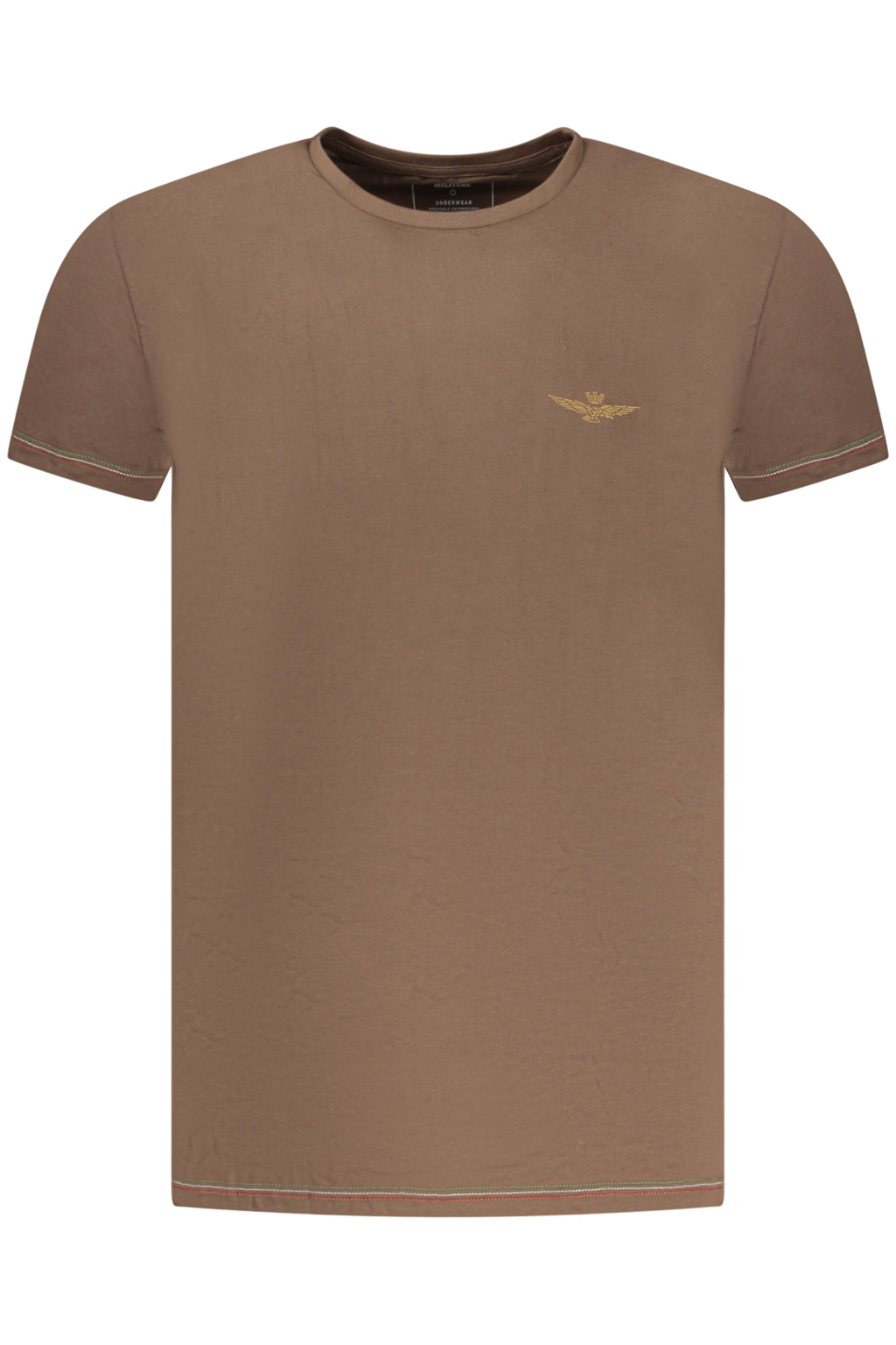 AERONAUTICA MILITARE T-SHIRT ESTERNABILE UOMO MARRONE