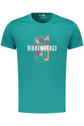 BIKKEMBERGS T-SHIRT MANICHE CORTE UOMO VERDE