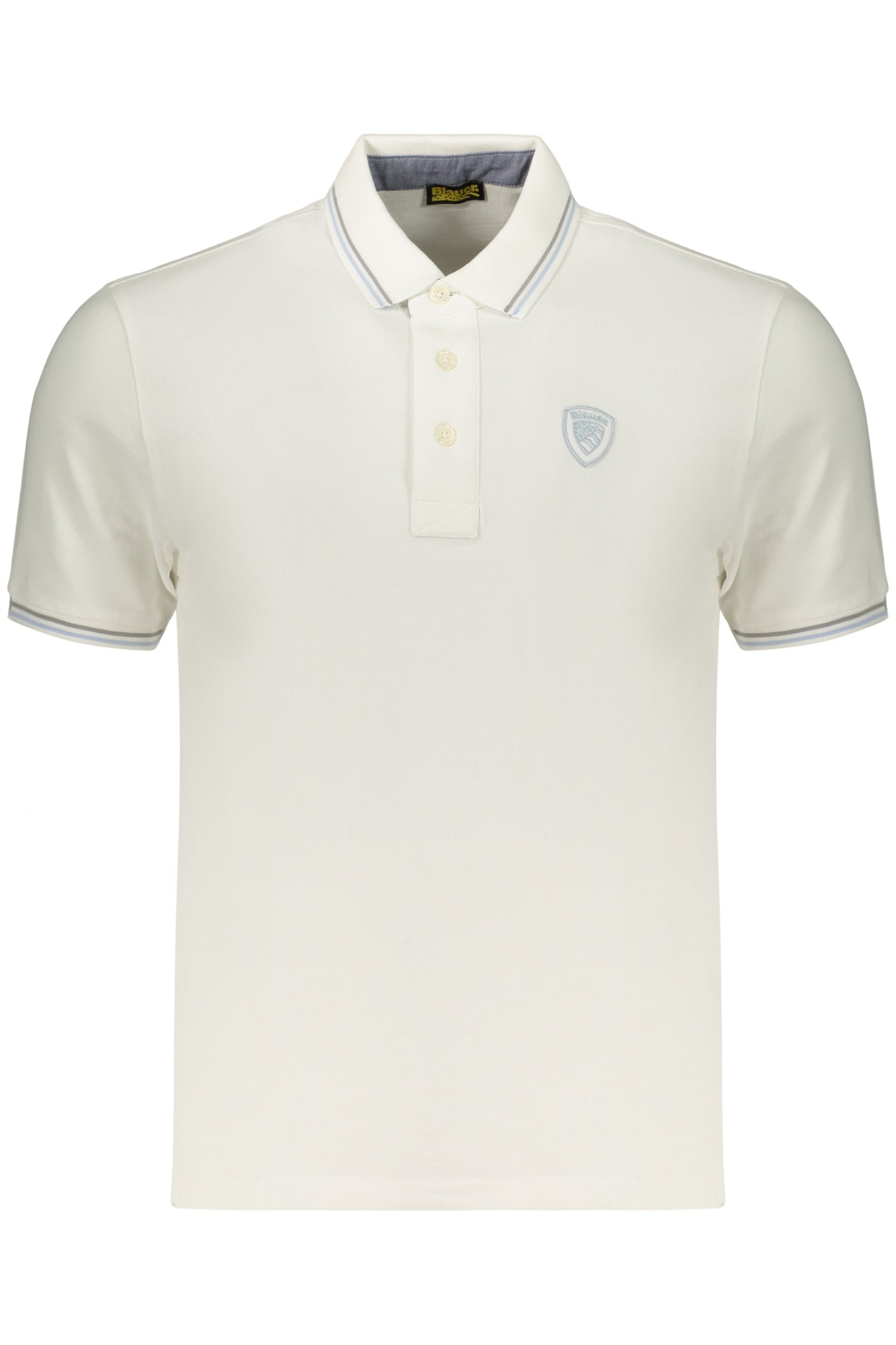 BLAUER APPAREL POLO MANICHE CORTE UOMO BIANCO