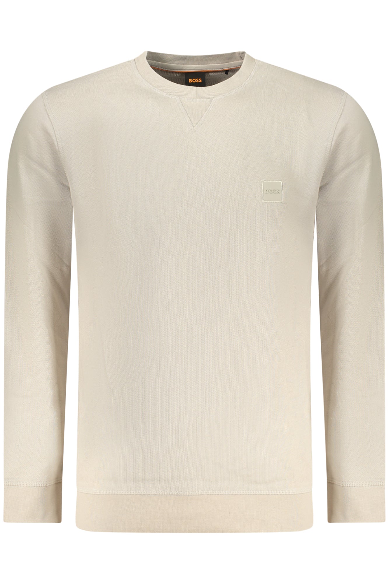 BOSS FELPA SENZA ZIP UOMO BEIGE