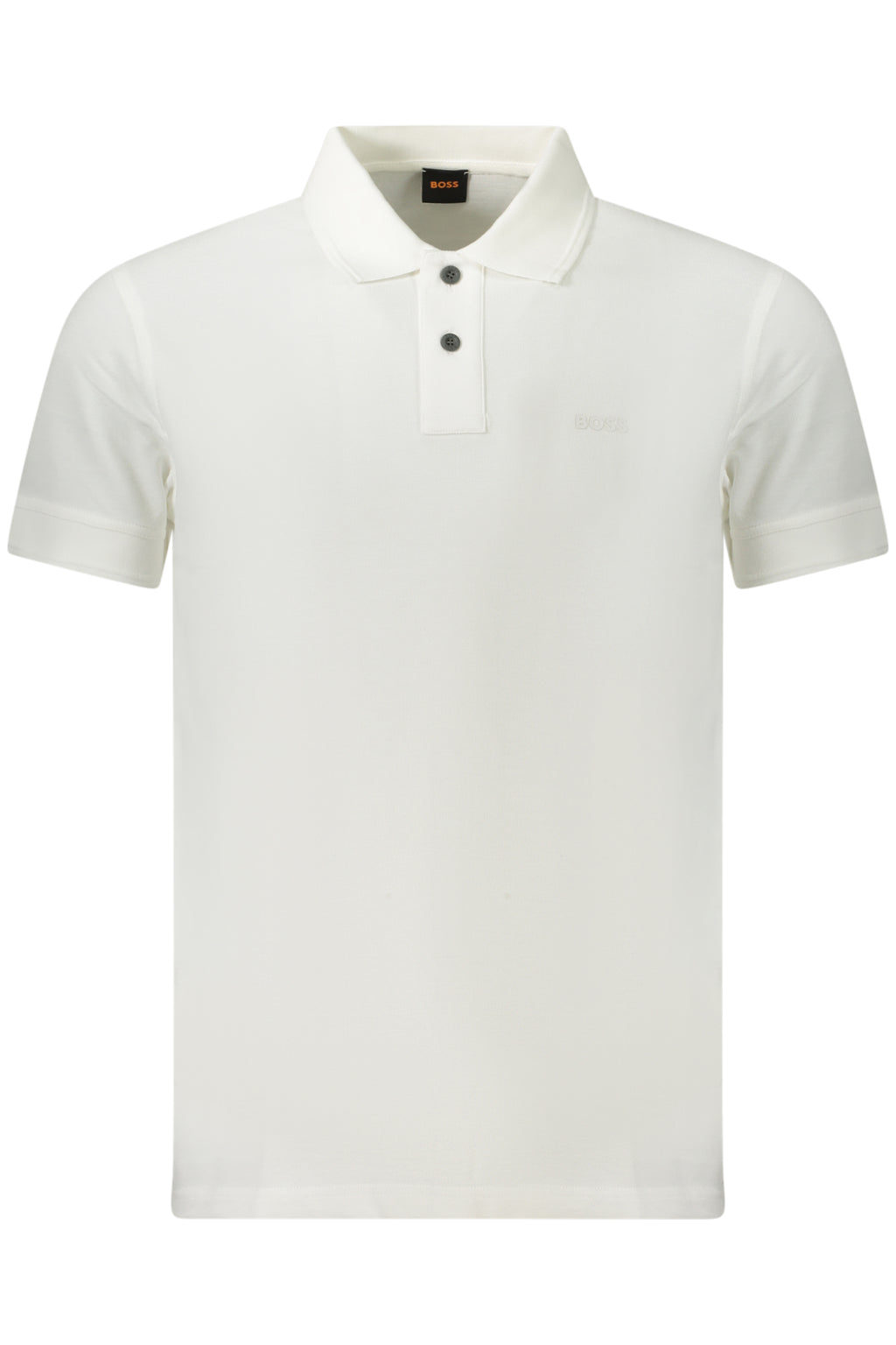 BOSS POLO MANICHE CORTE UOMO BIANCO