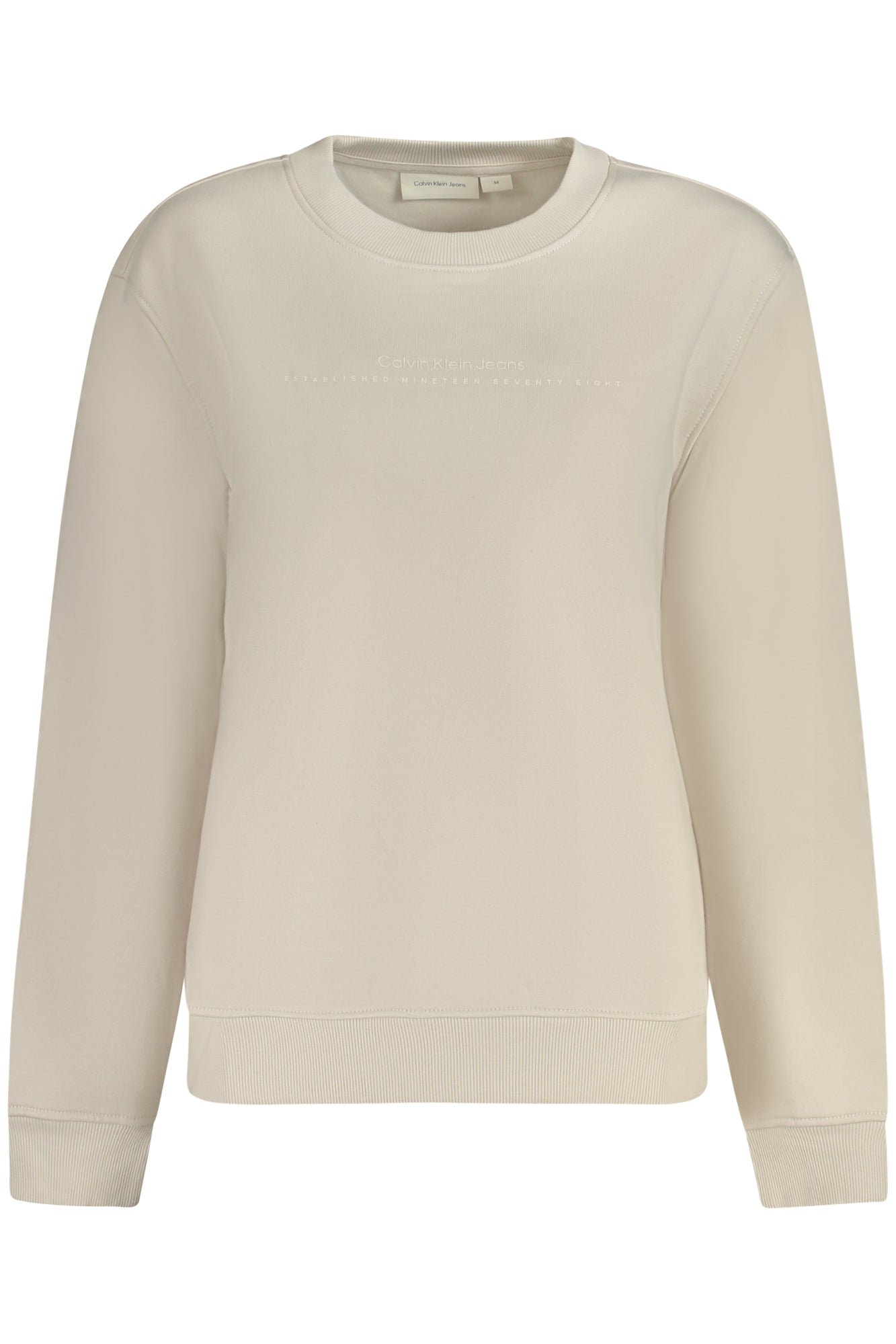 CALVIN KLEIN FELPA SENZA ZIP DONNA BEIGE