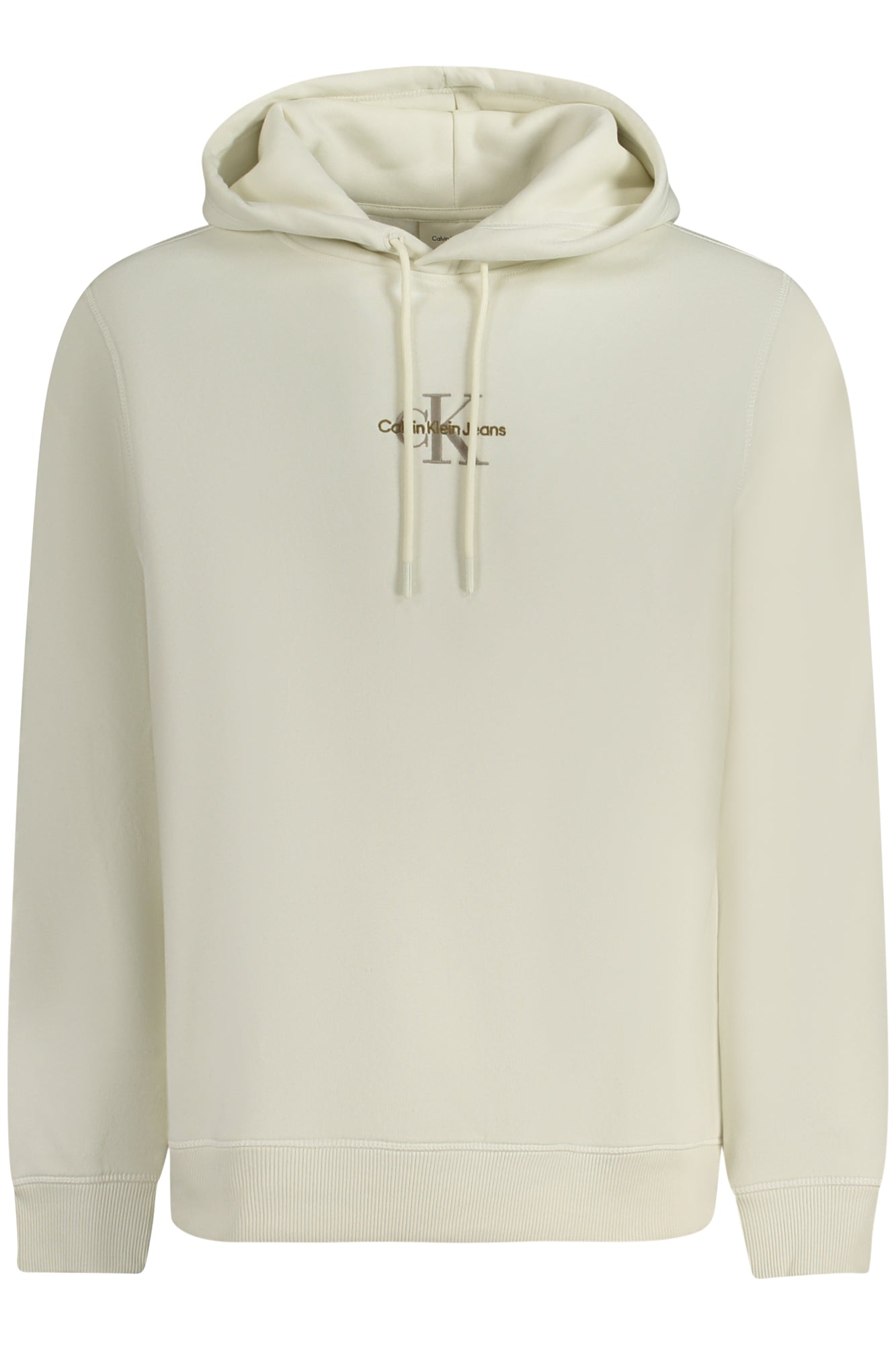 CALVIN KLEIN FELPA SENZA ZIP UOMO BIANCO
