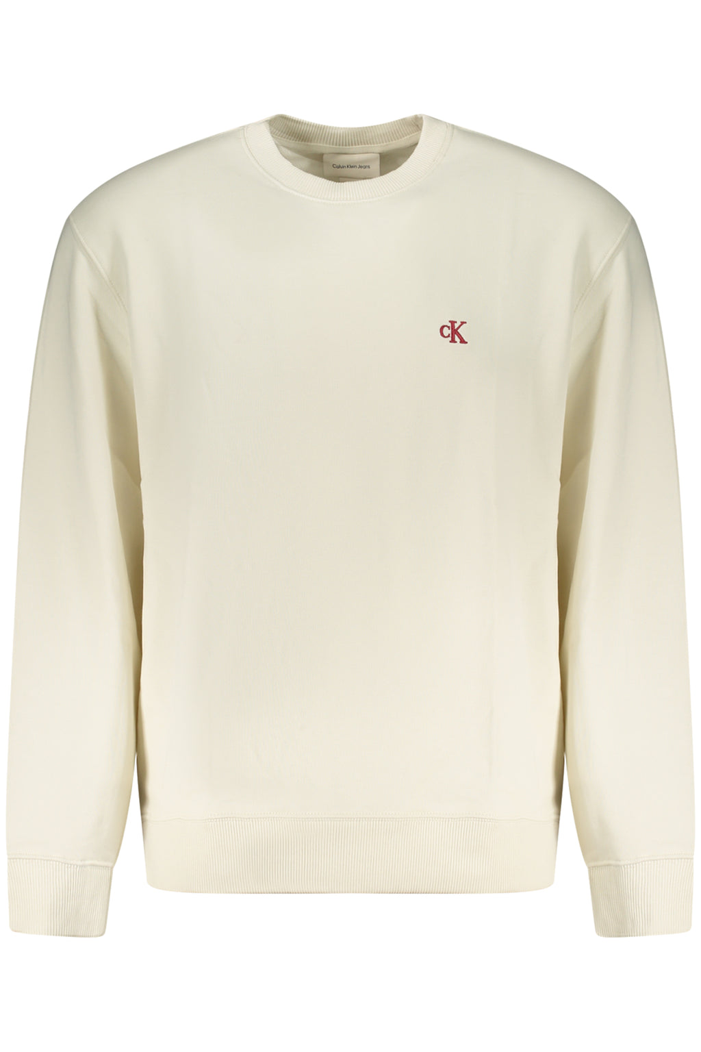 CALVIN KLEIN FELPA SENZA ZIP UOMO BIANCO
