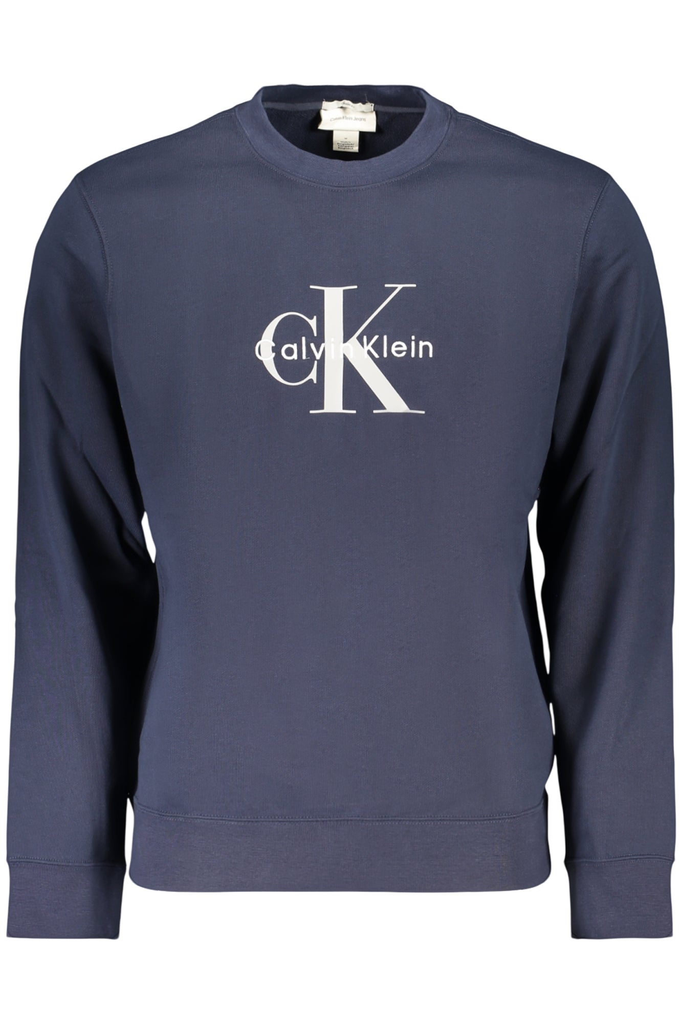 CALVIN KLEIN FELPA SENZA ZIP UOMO BLU