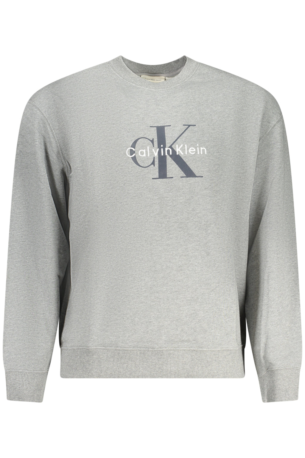 CALVIN KLEIN FELPA SENZA ZIP UOMO GRIGIO