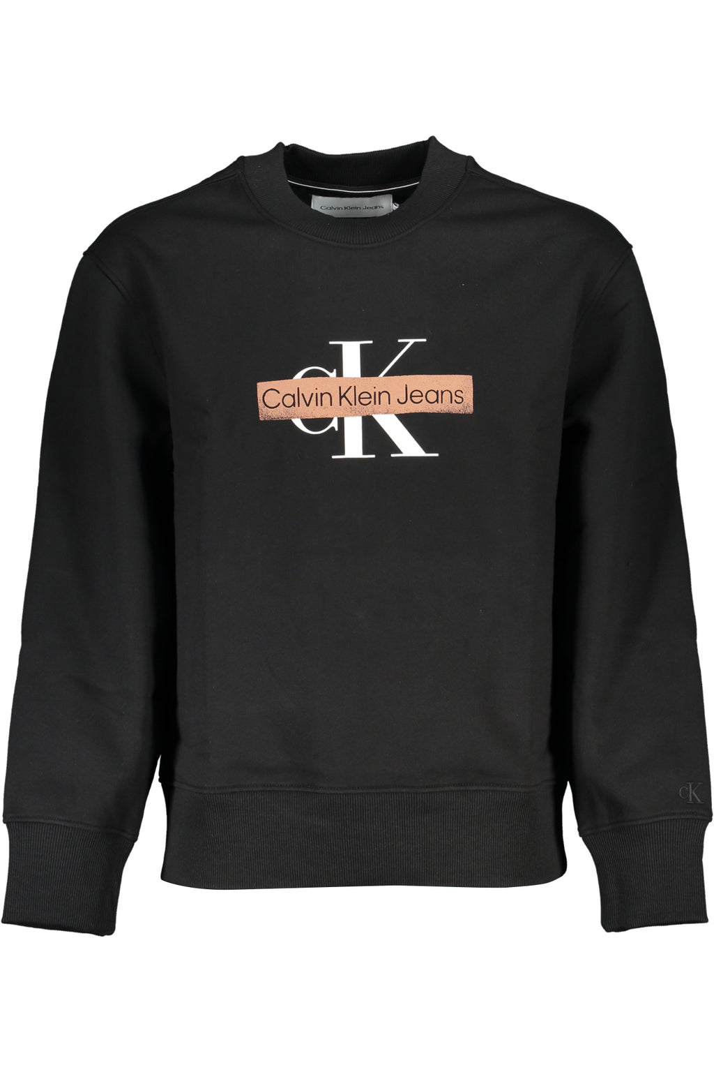CALVIN KLEIN FELPA SENZA ZIP UOMO NERO