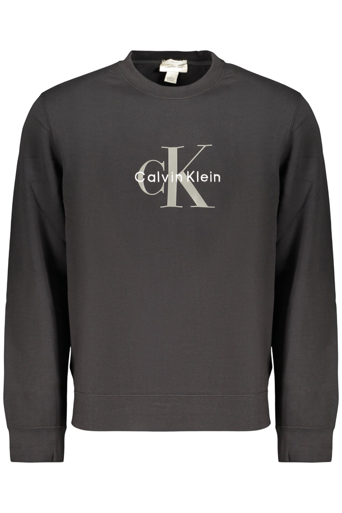 CALVIN KLEIN FELPA SENZA ZIP UOMO NERO