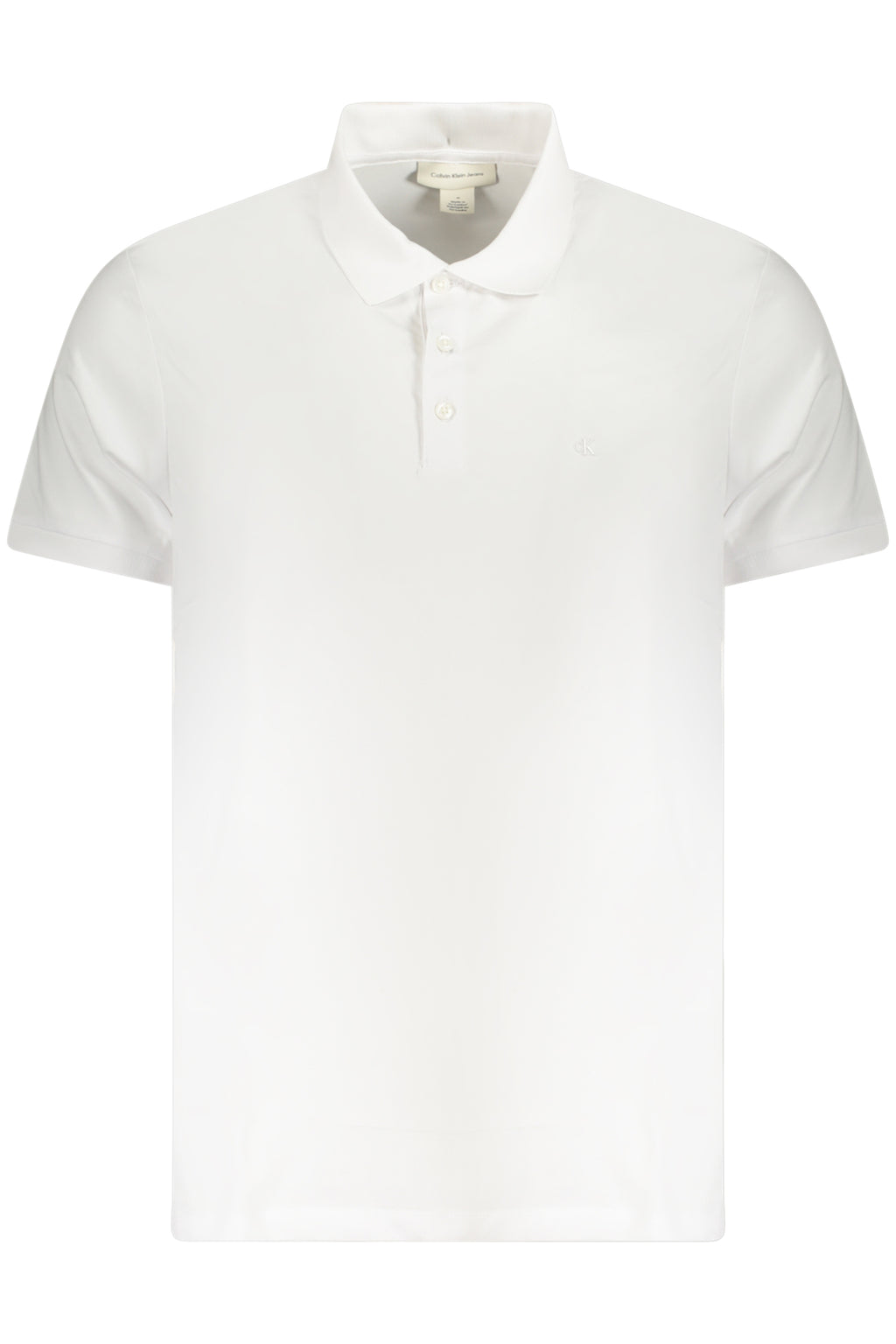 CALVIN KLEIN POLO MANICHE CORTE UOMO BIANCO