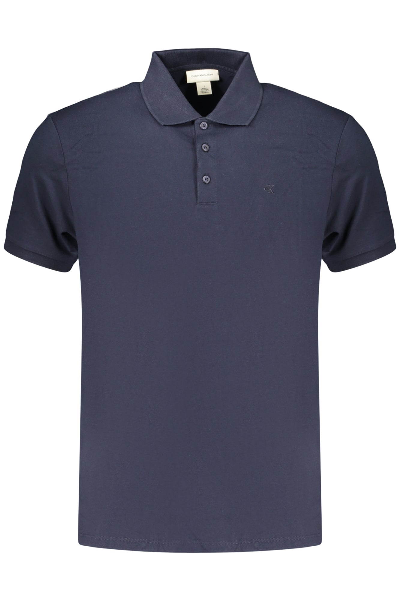 CALVIN KLEIN POLO MANICHE CORTE UOMO BLU