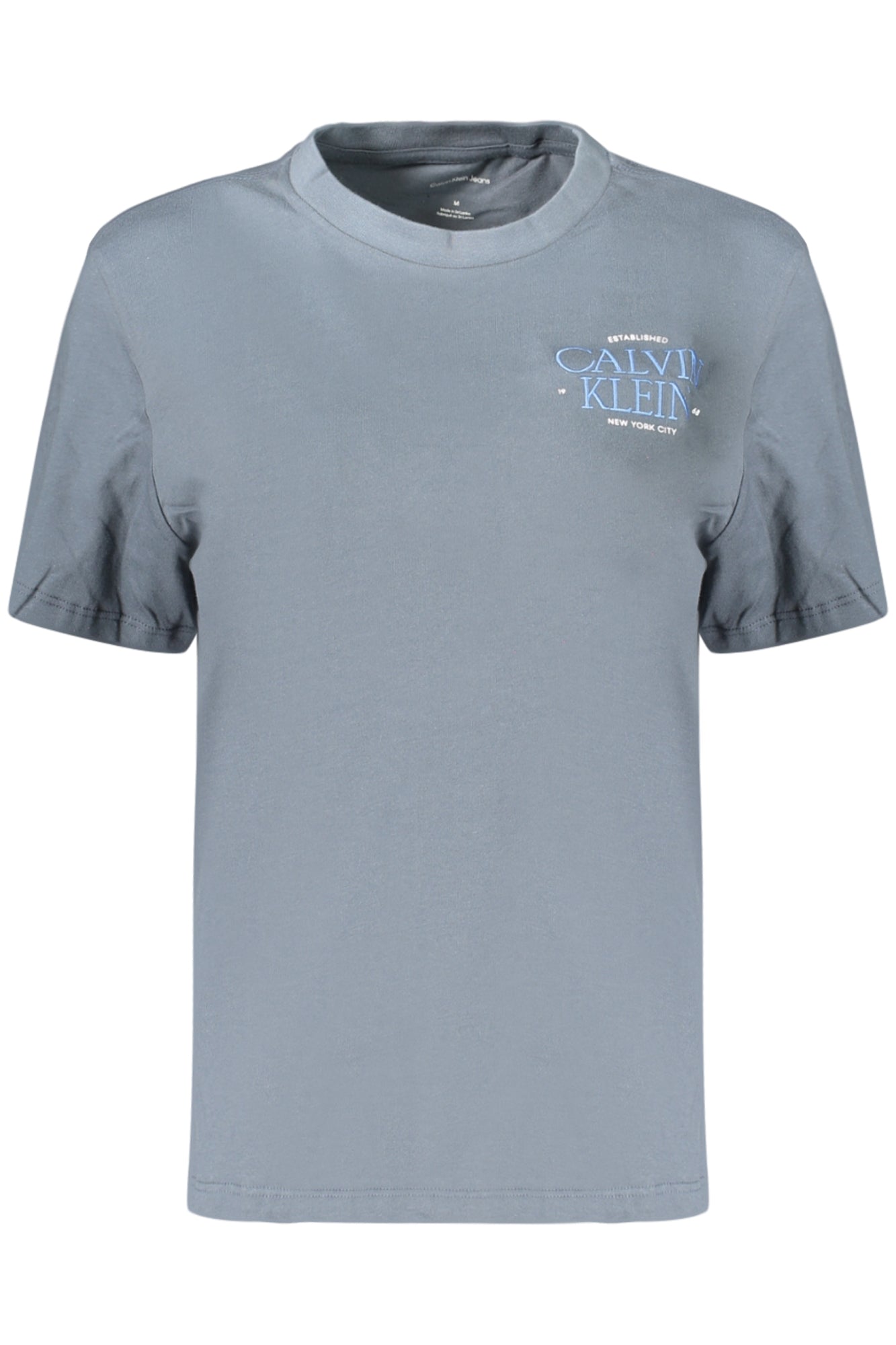 CALVIN KLEIN T-SHIRT MANICHE CORTE DONNA GRIGIO