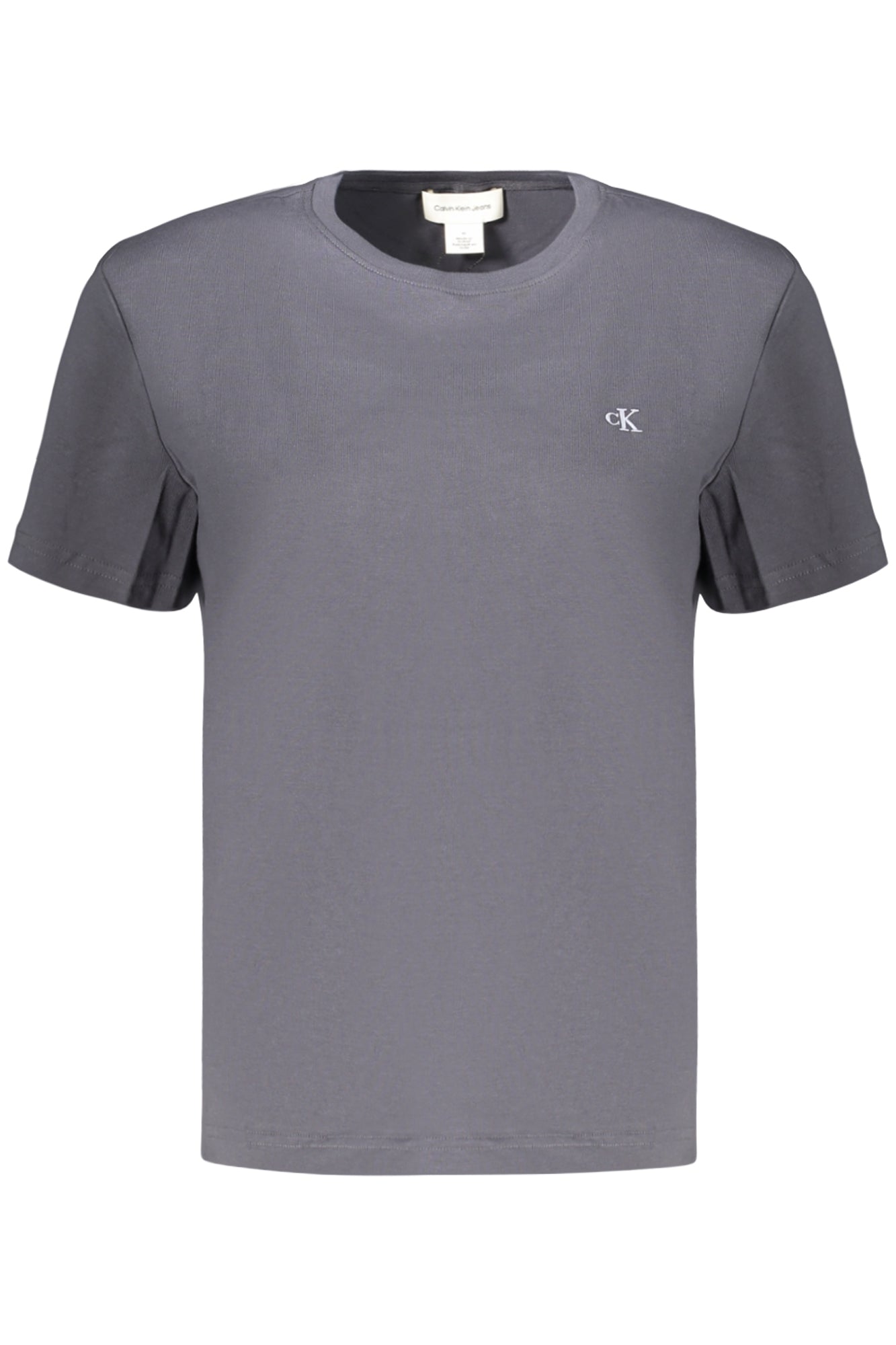 CALVIN KLEIN T-SHIRT MANICHE CORTE DONNA GRIGIO
