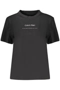 CALVIN KLEIN T-SHIRT MANICHE CORTE DONNA NERO