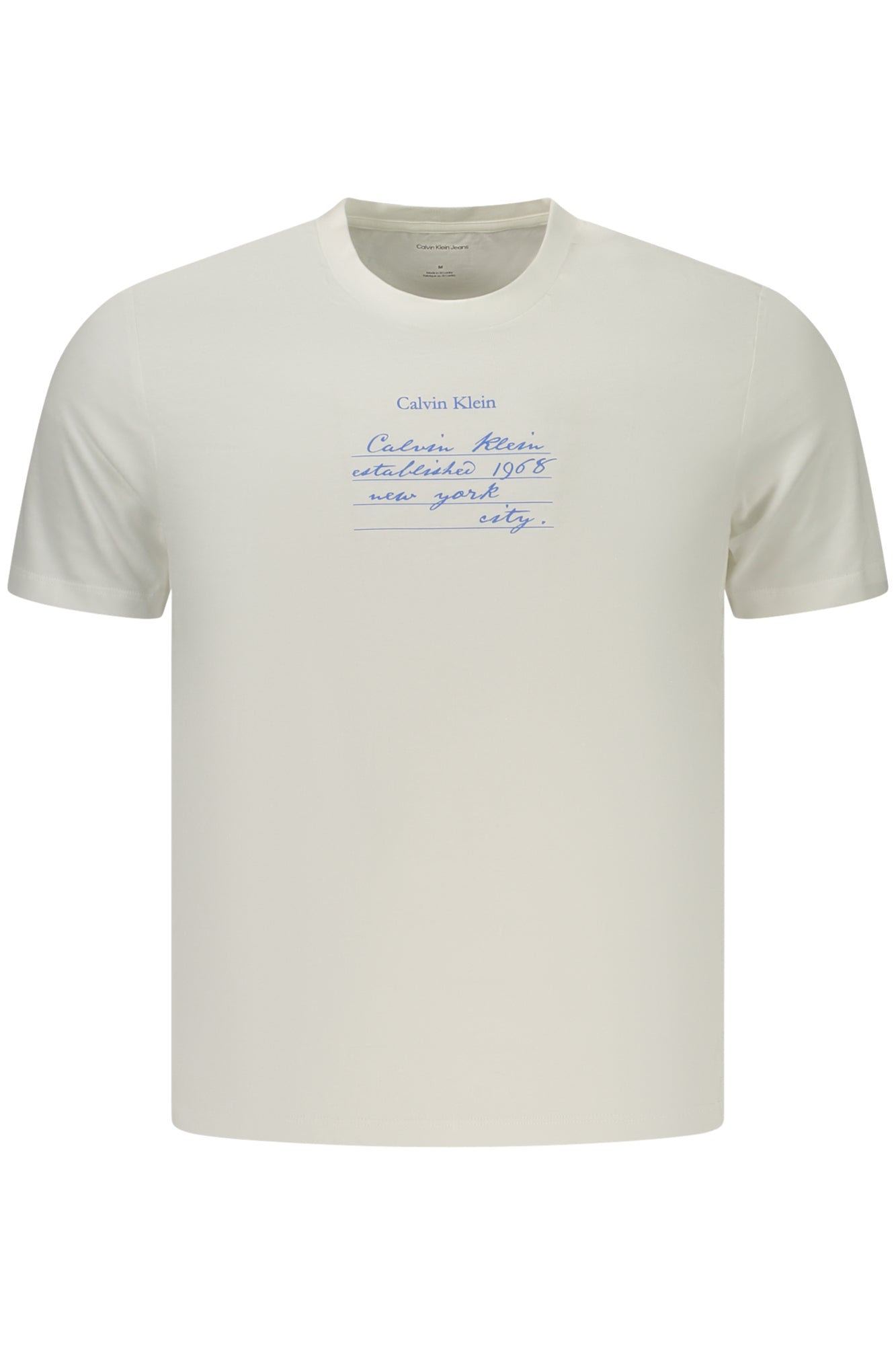 CALVIN KLEIN T-SHIRT MANICHE CORTE UOMO BIANCO