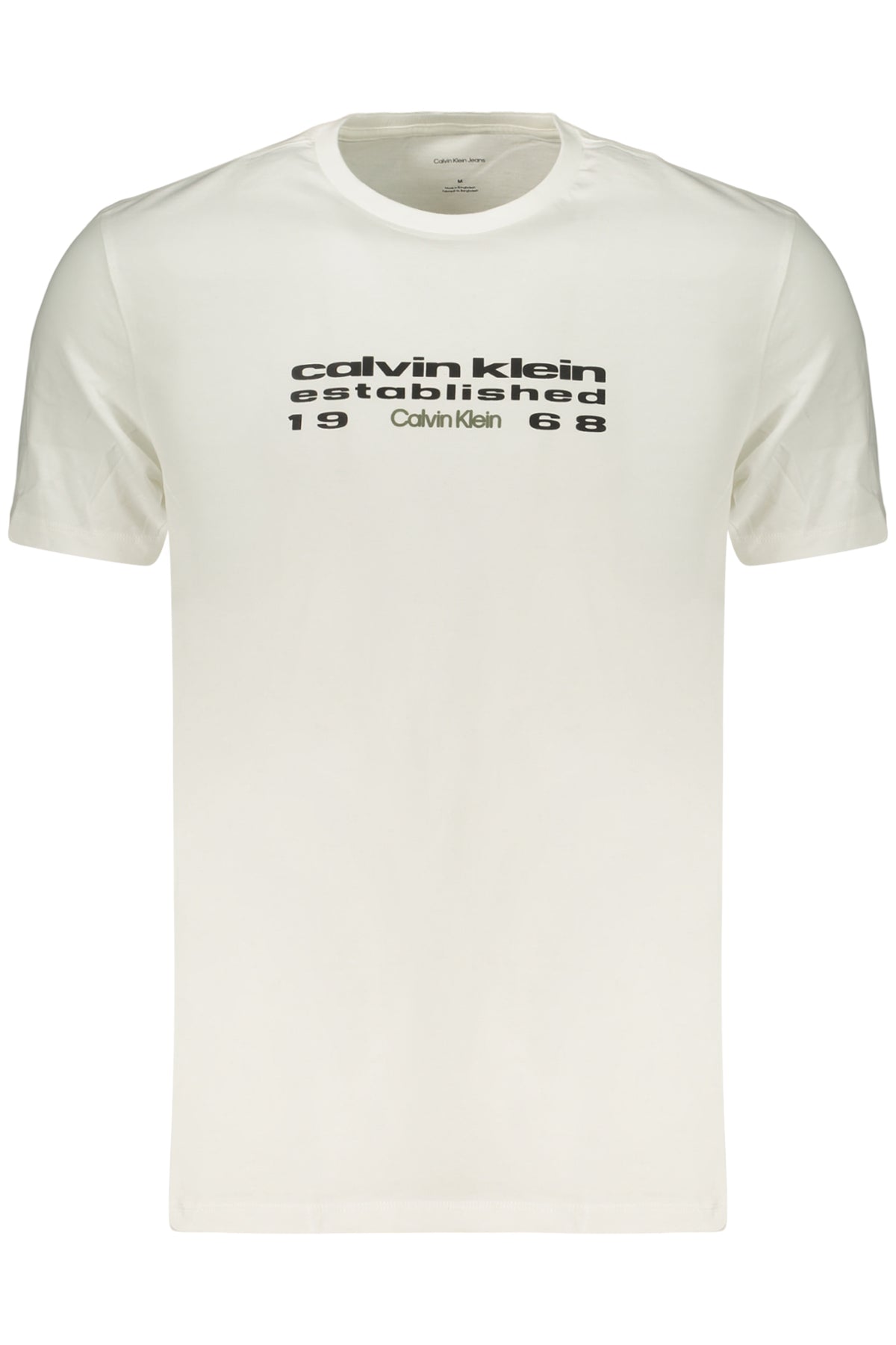 CALVIN KLEIN T-SHIRT MANICHE CORTE UOMO BIANCO