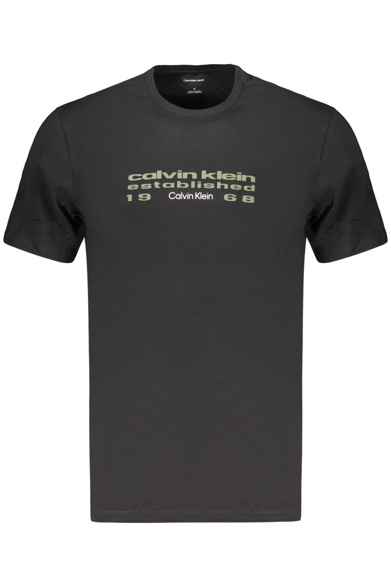 CALVIN KLEIN T-SHIRT MANICHE CORTE UOMO NERO