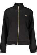 CAVALLI CLASS FELPA CON ZIP DONNA NERO