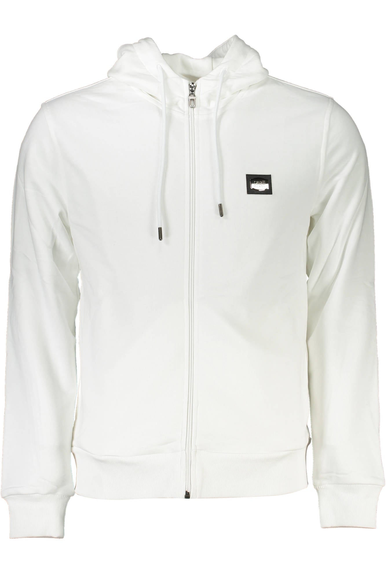 CAVALLI CLASS FELPA CON ZIP UOMO BIANCO