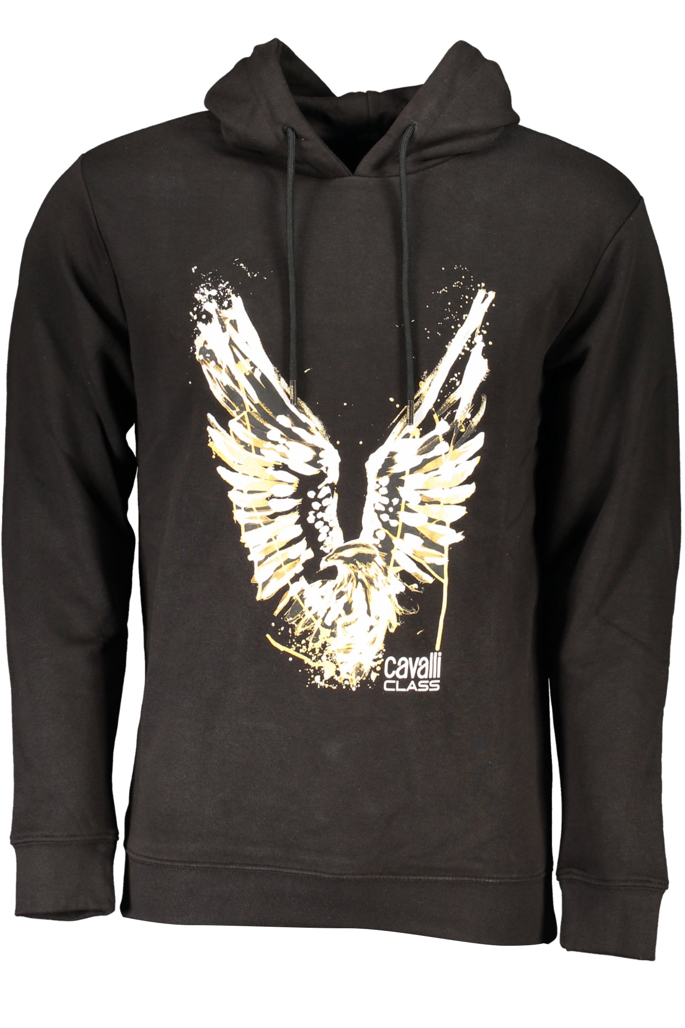 CAVALLI CLASS FELPA SENZA ZIP UOMO NERO
