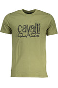 CAVALLI CLASS T-SHIRT MANICHE CORTE UOMO VERDE