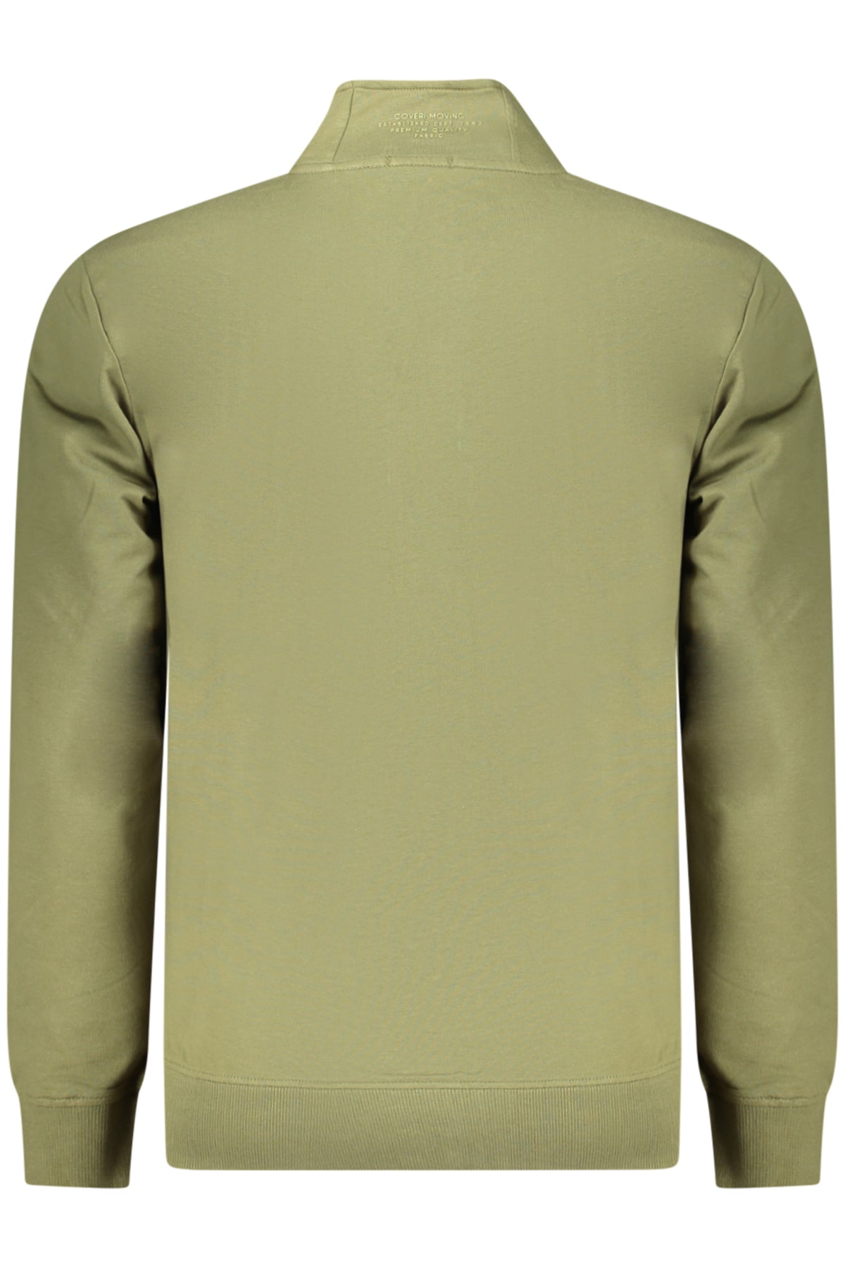 COVERI MOVING FELPA CON ZIP UOMO VERDE