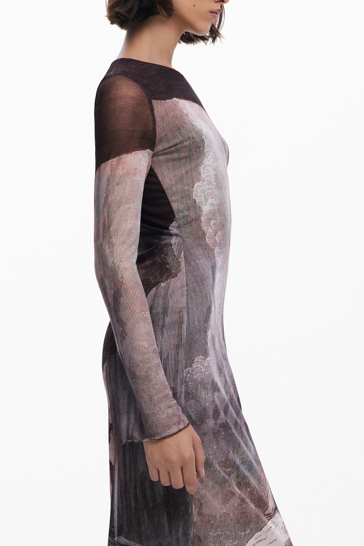 DESIGUAL ABITO LUNGO DONNA MARRONE