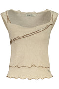 DESIGUAL CANOTTA DONNA BEIGE