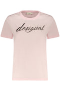 DESIGUAL T-SHIRT MANICHE CORTE DONNA ROSA