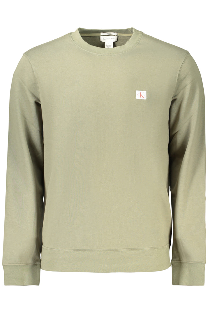 CALVIN KLEIN FELPA SENZA ZIP UOMO VERDE