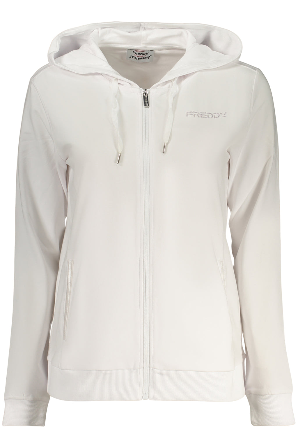 FREDDY FELPA CON ZIP DONNA BIANCO