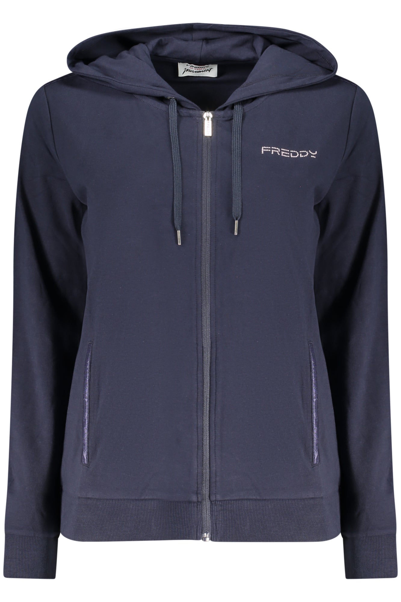 FREDDY FELPA CON ZIP DONNA BLU