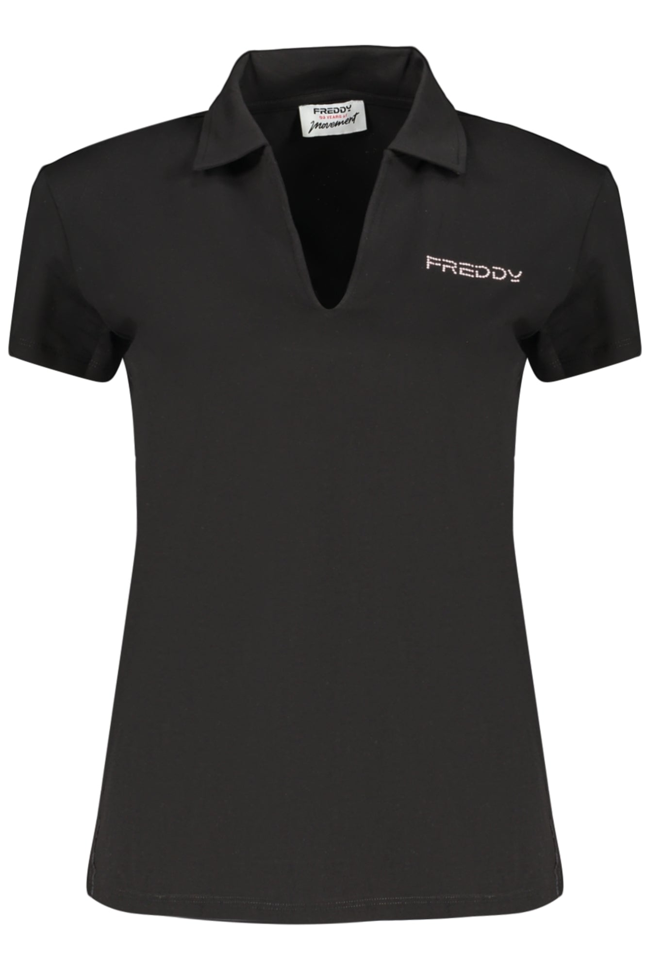 FREDDY T-SHIRT MANICHE CORTE DONNA NERO