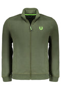 GIAN MARCO VENTURI FELPA CON ZIP UOMO VERDE