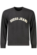GUESS JEANS FELPA SENZA ZIP UOMO NERO