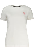 GUESS JEANS T-SHIRT MANICHE CORTE DONNA BIANCO