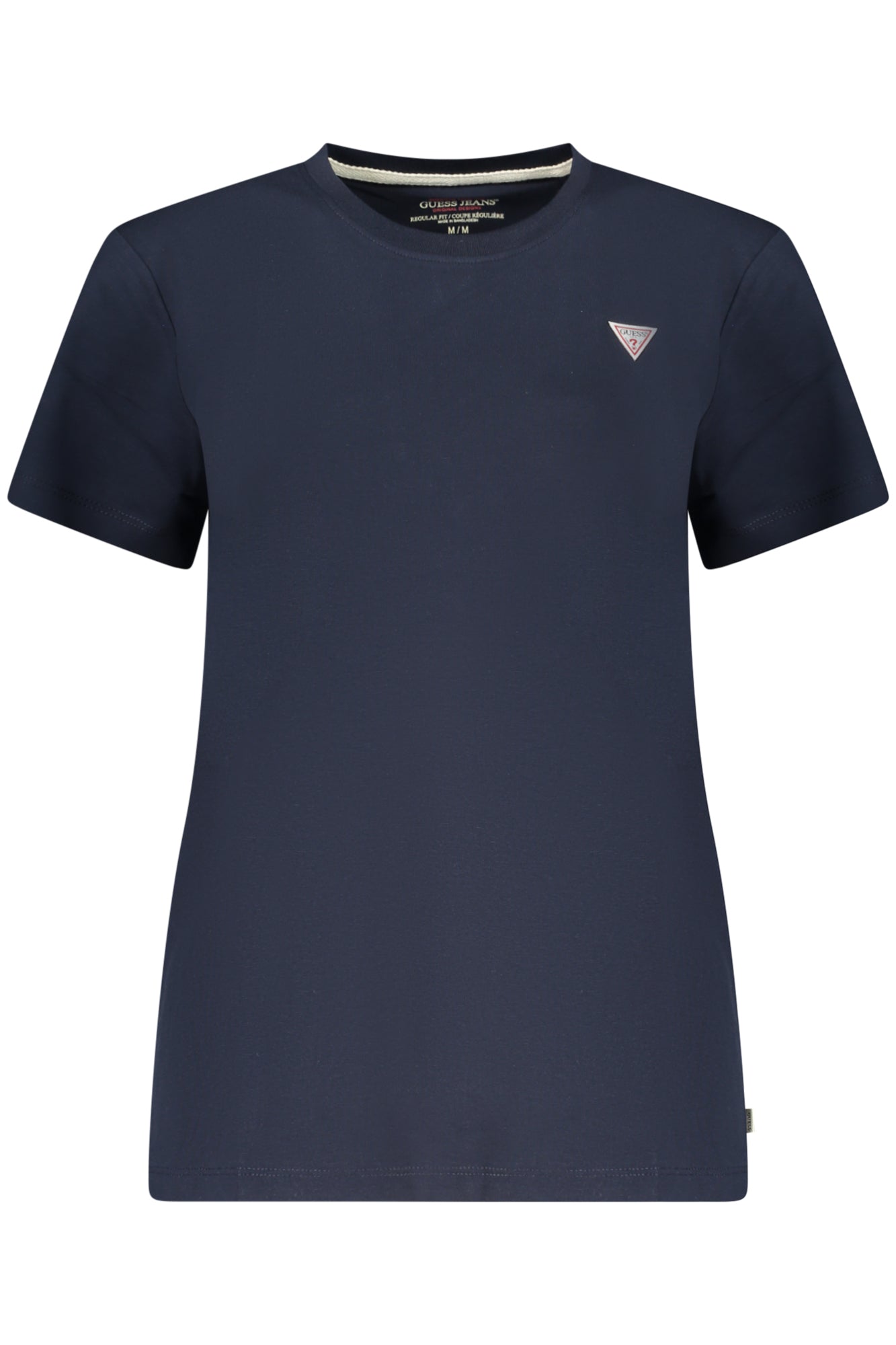 GUESS JEANS T-SHIRT MANICHE CORTE DONNA BLU