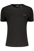 GUESS JEANS T-SHIRT MANICHE CORTE DONNA NERO