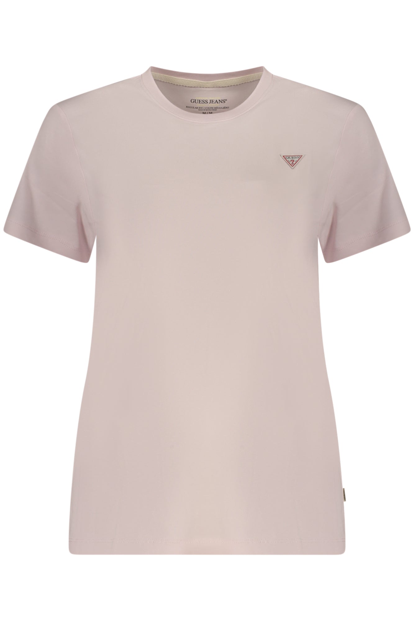 GUESS JEANS T-SHIRT MANICHE CORTE DONNA ROSA