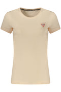 GUESS JEANS T-SHIRT MANICHE CORTE DONNA ROSA