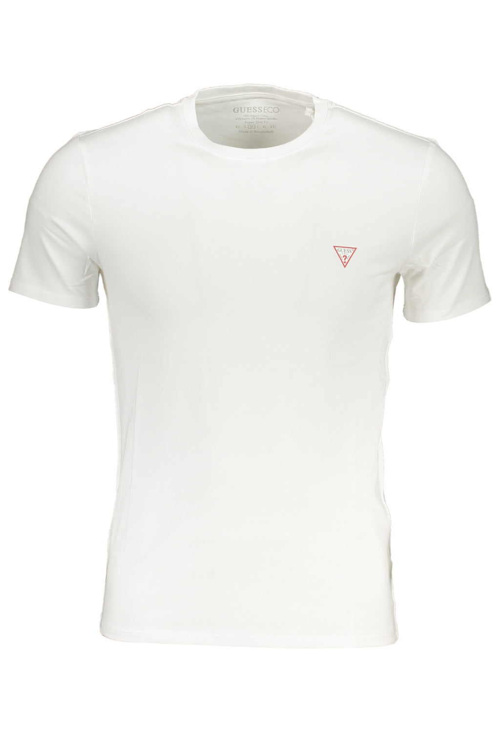 GUESS JEANS T-SHIRT MANICHE CORTE UOMO BIANCO