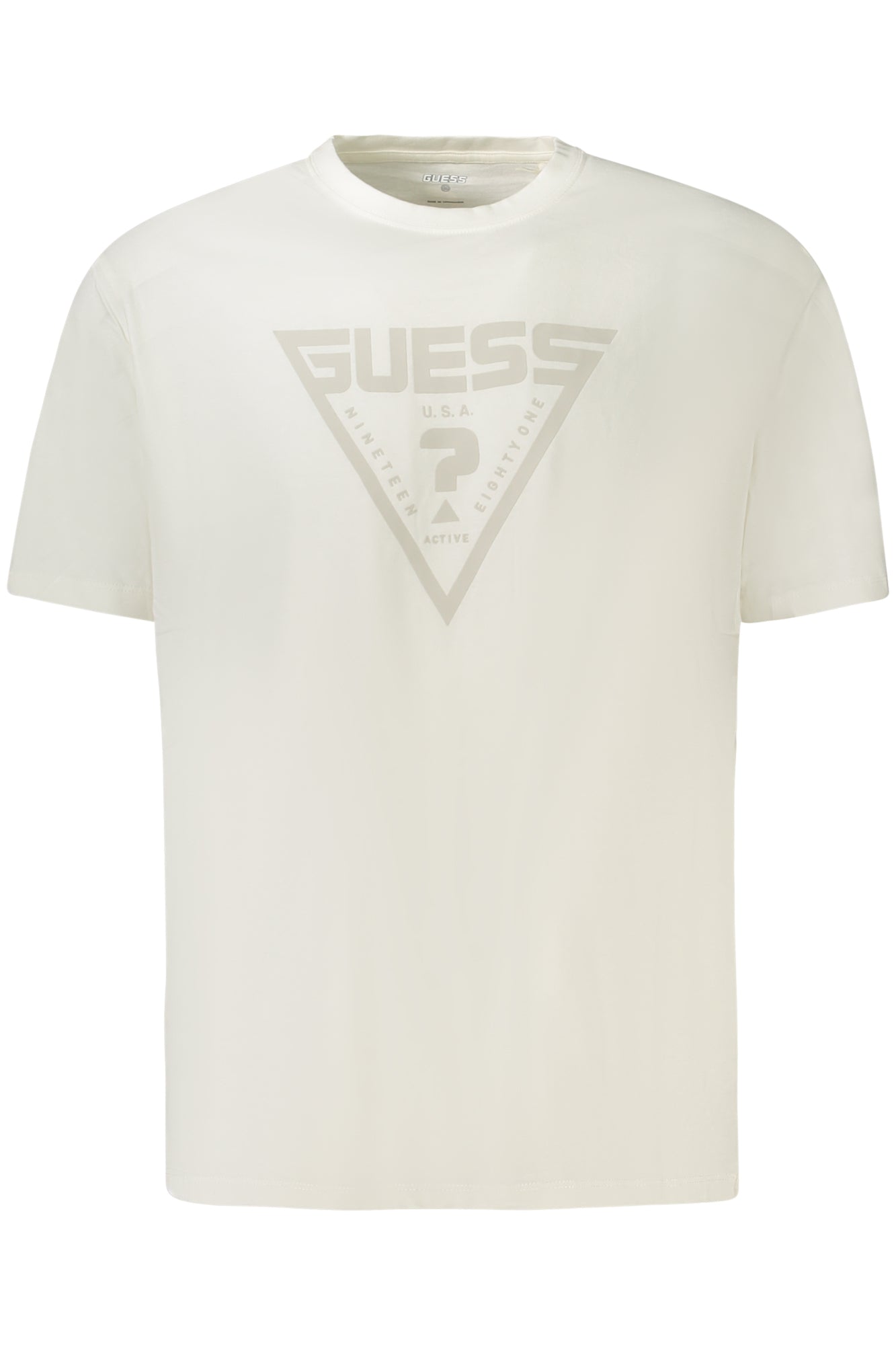 GUESS JEANS T-SHIRT MANICHE CORTE UOMO BIANCO