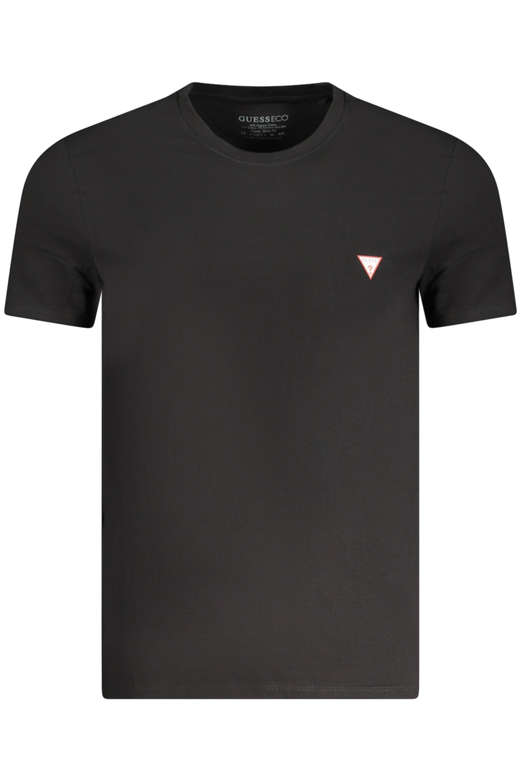 GUESS JEANS T-SHIRT MANICHE CORTE UOMO NERO