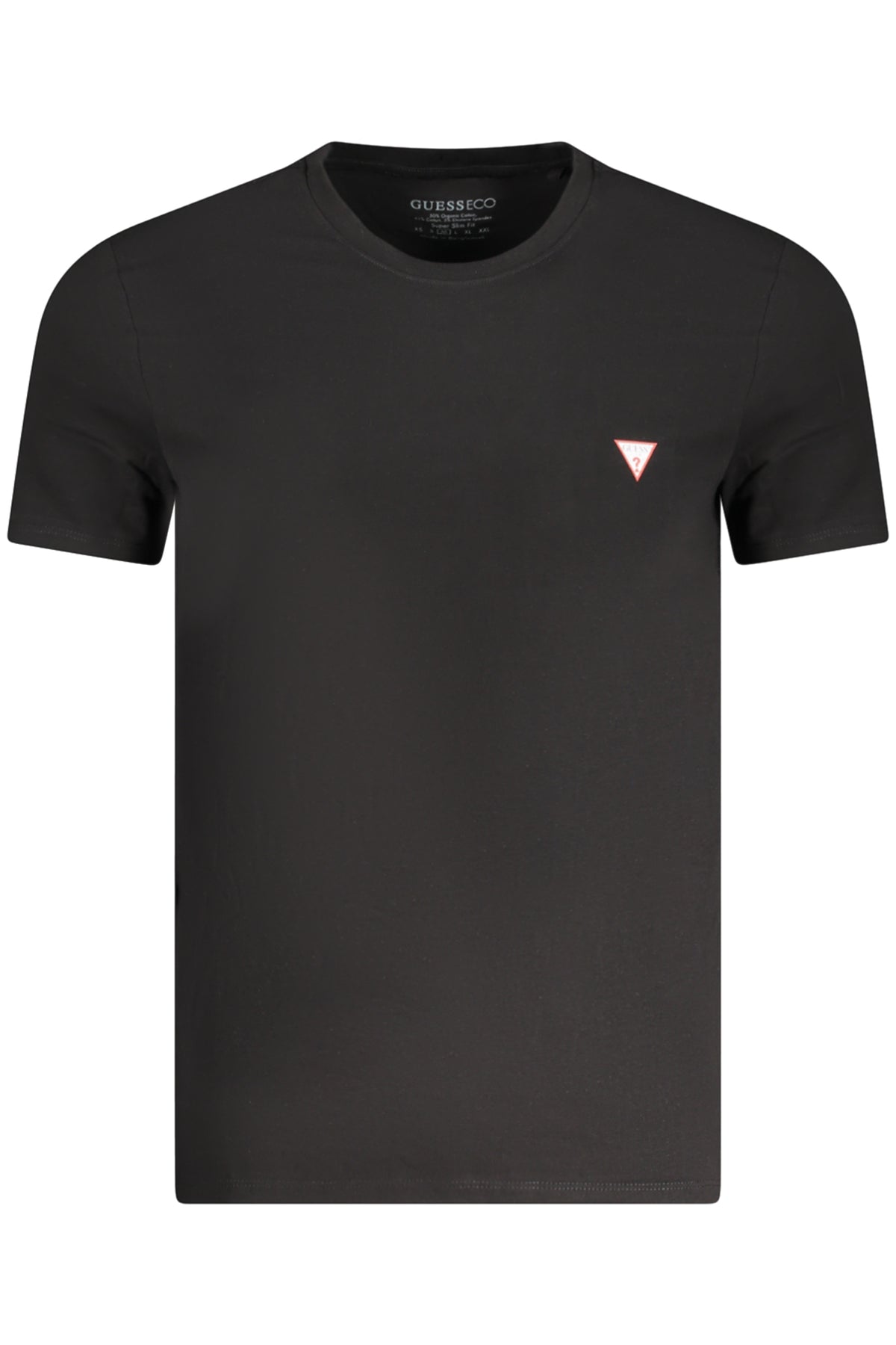 GUESS JEANS T-SHIRT MANICHE CORTE UOMO NERO