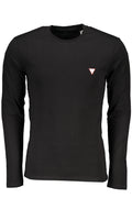 GUESS JEANS T-SHIRT MANICHE LUNGHE UOMO NERO