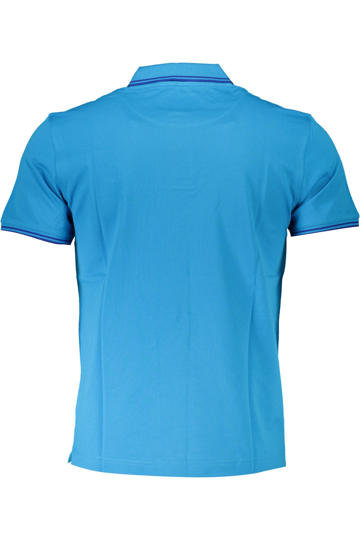 HARMONT & BLAINE POLO MANICHE CORTE UOMO AZZURRO
